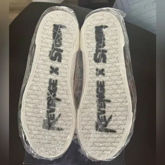 Revenge x Storm High Top Black Flame Sneakers